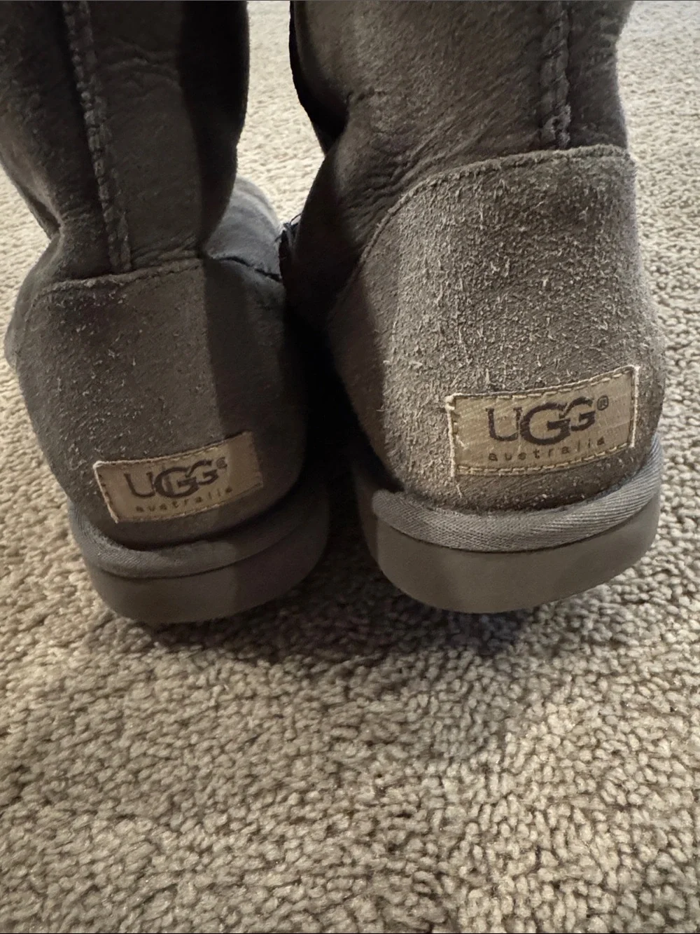 Vintage UGG Classic Tall Suede Winter Boots - Gray